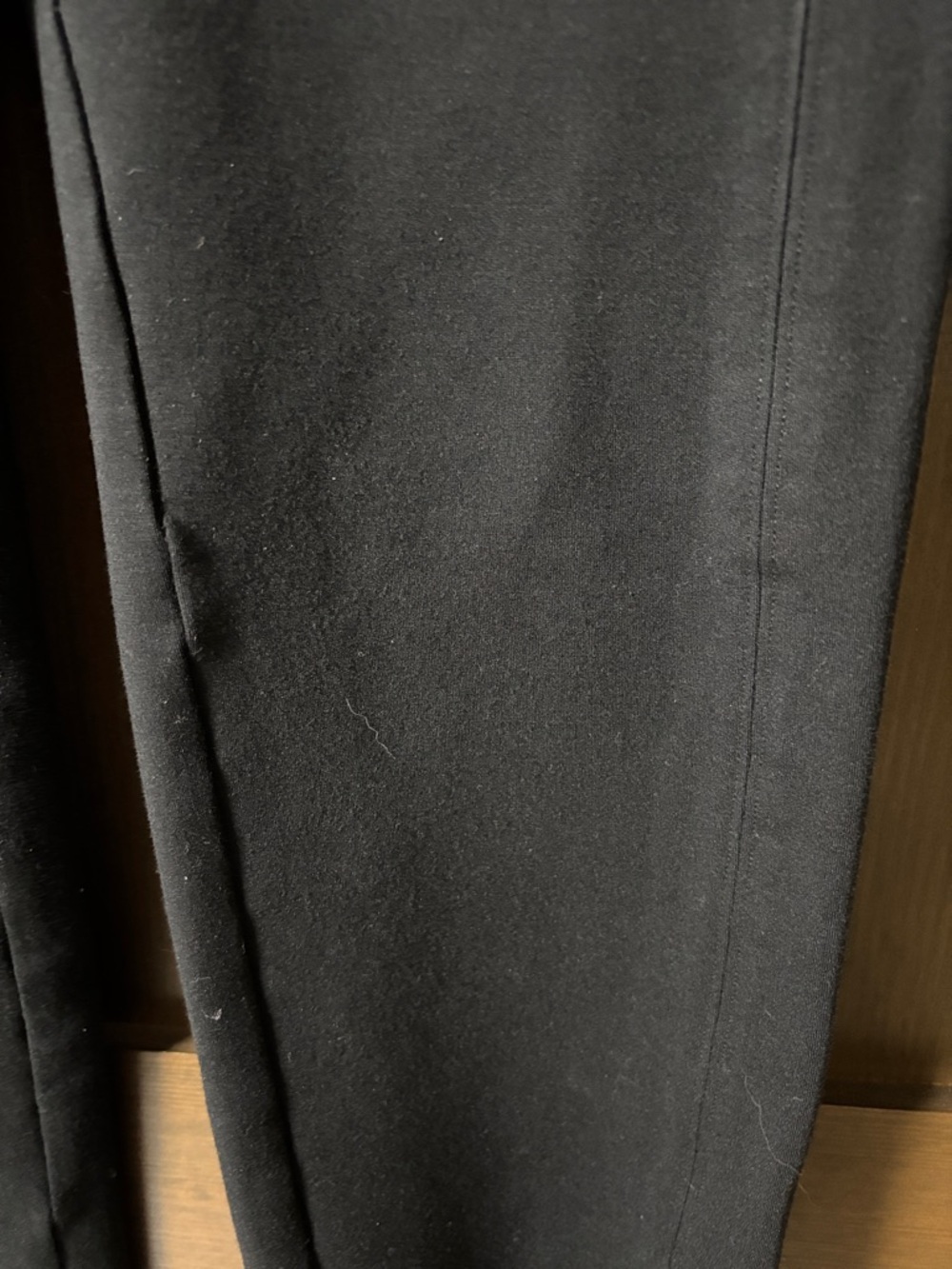 Spanx The Perfect Pants High-Rise Black Straight-Leg Ponte Size Medium - Picture 6 of 9